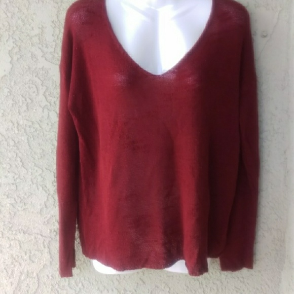 Forever 21 burgundy knit sweater - Picture 5 of 8
